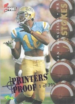 1995 Classic Five Sport - Printer's Proofs #52 J.J. Stokes Front