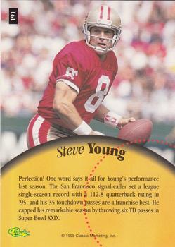 1995 Classic Five Sport - Printer's Proofs #191 Steve Young Back