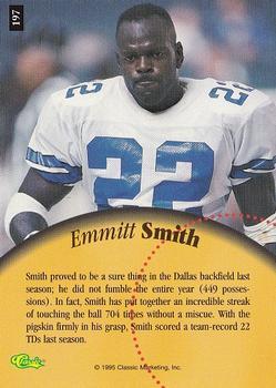 1995 Classic Five Sport - Printer's Proofs #197 Emmitt Smith Back