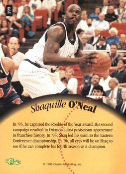 1995 Classic Five Sport - Printer's Proofs #199 Shaquille O'Neal Back