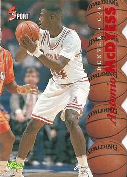 1995 Classic Five Sport - Red Die Cuts #2 Antonio McDyess Front