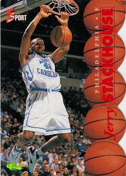 1995 Classic Five Sport - Red Die Cuts #3 Jerry Stackhouse Front
