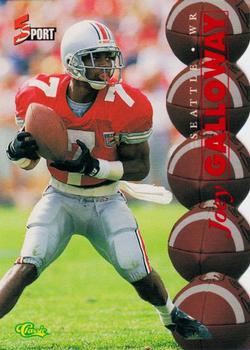 1995 Classic Five Sport - Red Die Cuts #50 Joey Galloway Front