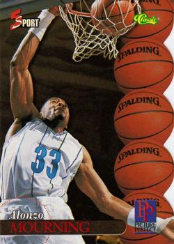 1995 Classic Five Sport - Red Die Cuts #200 Alonzo Mourning Front