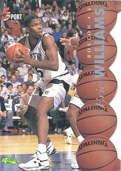 1995 Classic Five Sport - Silver Die Cuts #13 Eric Williams Front