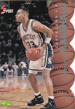 1995 Classic Five Sport - Silver Die Cuts #35 Donny Marshall Front