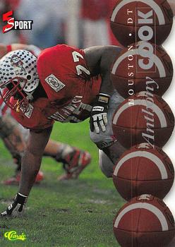 1995 Classic Five Sport - Silver Die Cuts #72 Anthony Cook Front