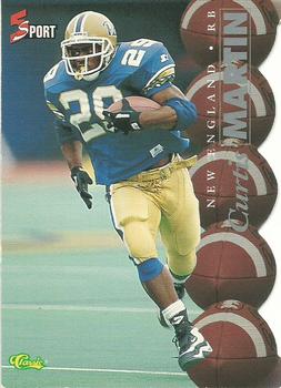 1995 Classic Five Sport - Silver Die Cuts #79 Curtis Martin Front