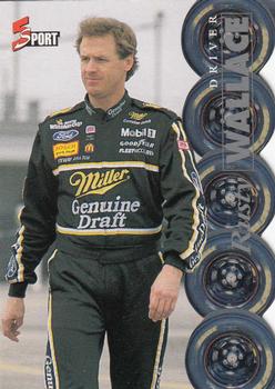1995 Classic Five Sport - Silver Die Cuts #165 Rusty Wallace Front