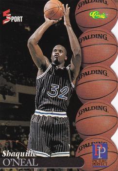 1995 Classic Five Sport - Silver Die Cuts #199 Shaquille O'Neal Front