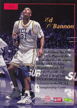 1995-96 Classic Five Sport Signings #S8 Ed O'Bannon Back