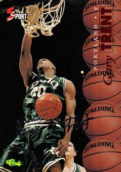 1995-96 Classic Five Sport Signings #S10 Gary Trent Front
