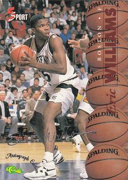 1995-96 Classic Five Sport Signings #S13 Eric Williams Front