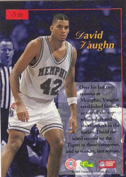 1995-96 Classic Five Sport Signings #S20 David Vaughn Back
