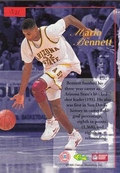 1995-96 Classic Five Sport Signings #S21 Mario Bennett Back