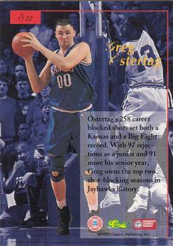 1995-96 Classic Five Sport Signings #S22 Greg Ostertag Back