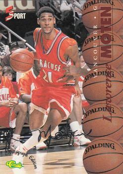 1995-96 Classic Five Sport Signings #S26 Lawrence Moten Front