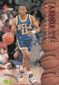 1995-96 Classic Five Sport Signings #S28 Tyus Edney Front