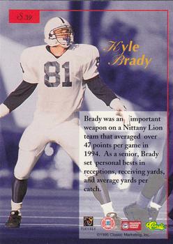 1995-96 Classic Five Sport Signings #S39 Kyle Brady Back