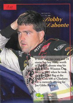 1995-96 Classic Five Sport Signings #S82 Bobby Labonte Back