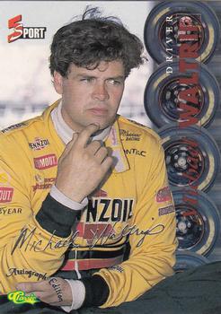 1995-96 Classic Five Sport Signings #S83 Michael Waltrip Front