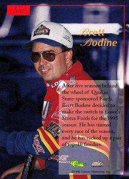 1995-96 Classic Five Sport Signings #S85 Brett Bodine Back