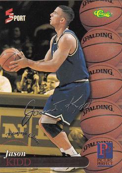 1995-96 Classic Five Sport Signings #S98 Jason Kidd Front