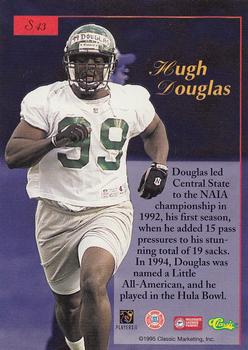 1995-96 Classic Five Sport Signings #S43 Hugh Douglas Back