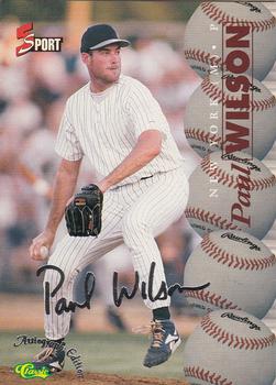 1995-96 Classic Five Sport Signings #S61 Paul Wilson Front