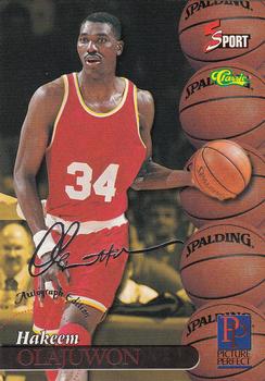 1995-96 Classic Five Sport Signings #S92 Hakeem Olajuwon Front