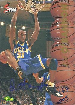 1995-96 Classic Five Sport Signings - Blue Signature #S8 Ed O'Bannon Front