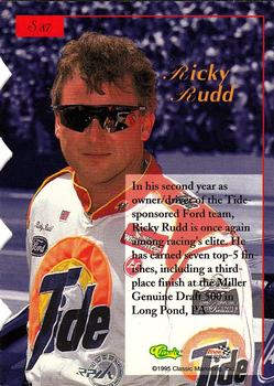 1995-96 Classic Five Sport Signings - Silver Die Cuts #S87 Ricky Rudd Back