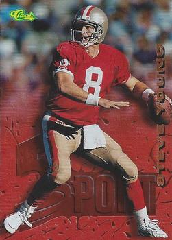 1995-96 Classic Five Sport Signings - Etched in Stone #7 Steve Young Front