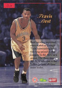 1995-96 Classic Five Sport Signings - Red Signature #S19 Travis Best Back