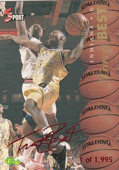 1995-96 Classic Five Sport Signings - Red Signature #S19 Travis Best Front