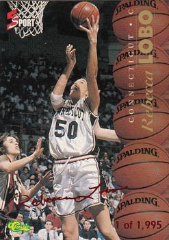 1995-96 Classic Five Sport Signings - Red Signature #S30 Rebecca Lobo Front