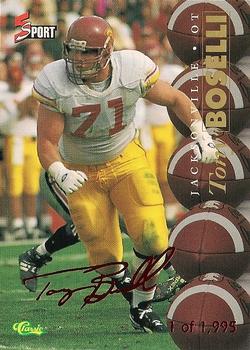 1995-96 Classic Five Sport Signings - Red Signature #S32 Tony Boselli Front