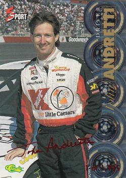 1995-96 Classic Five Sport Signings - Red Signature #S80 John Andretti Front