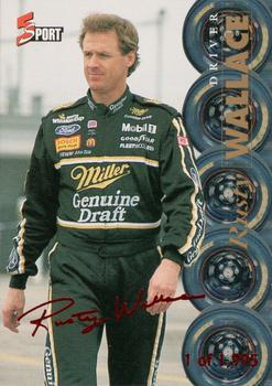 1995-96 Classic Five Sport Signings - Red Signature #S81 Rusty Wallace Front