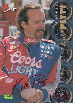 1995-96 Classic Five Sport Signings - Red Signature #S86 Kyle Petty Front