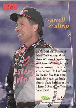 1995-96 Classic Five Sport Signings - Red Signature #S89 Darrell Waltrip Back
