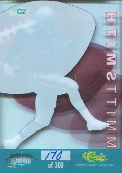 1995 Classic Images Four Sport - Clear Excitement #C2 Emmitt Smith Back