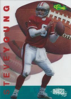 1995 Classic Images Four Sport - Clear Excitement #C4 Steve Young Front