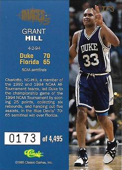 1995 Classic Images Four Sport - Flashbacks #TF3 Grant Hill Back