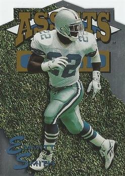 1995 Classic Assets Gold - Die Cuts Silver #SDC15 Emmitt Smith Front
