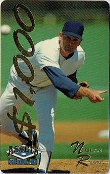 1995 Classic Assets Gold - Phone Cards $1000 #5 Nolan Ryan Front