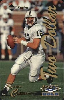 1995 Classic Assets Gold - Phone Cards $2 #NNO Kerry Collins Front