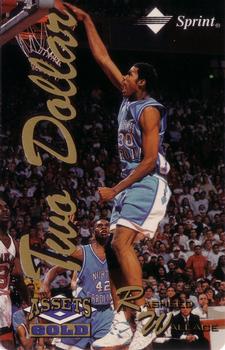 1995 Classic Assets Gold - Phone Cards $2 #NNO Rasheed Wallace Front