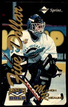 1995 Classic Assets Gold - Phone Cards $5 #NNO Manon Rheaume Front