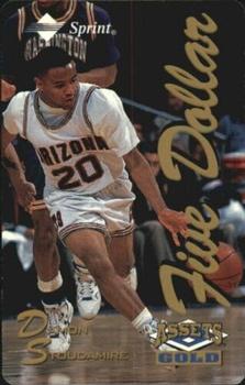 1995 Classic Assets Gold - Phone Cards $5 #NNO Damon Stoudamire Front